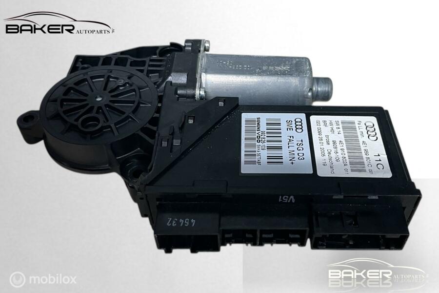 Raammotor linksvoor Audi A8 D3 ('02-'10) 4E1959801C