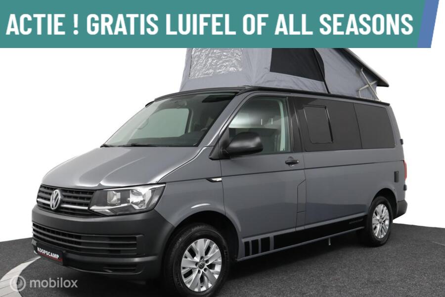 Volkswagen Transporter Buscamper 2.0TDi 102Pk Inbouw nieuw California- look | 4-slaapplaatsen | Slaaphefdak | NIEUWSTAAT