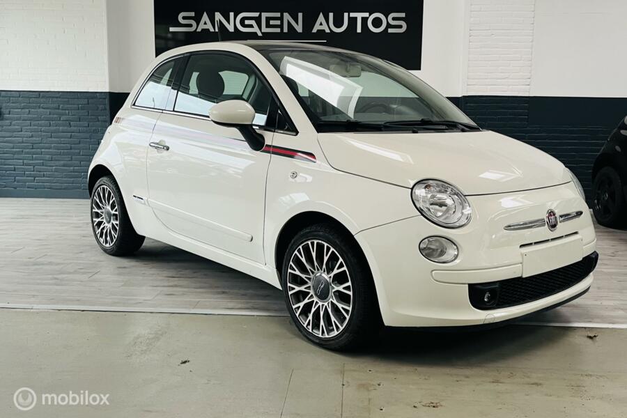 Fiat 500 1.2 Lounge/leer/clima/pano schuifdak/16inch