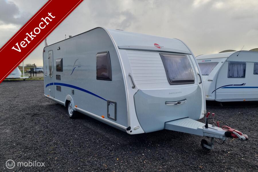 BURSTNER BELCANTO 550 TK 6 PERSONEN,STAPELBED,VOORTENT