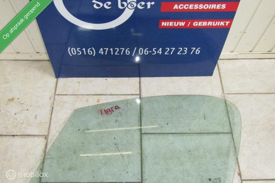 Portierruit deurraam opel tigra A links