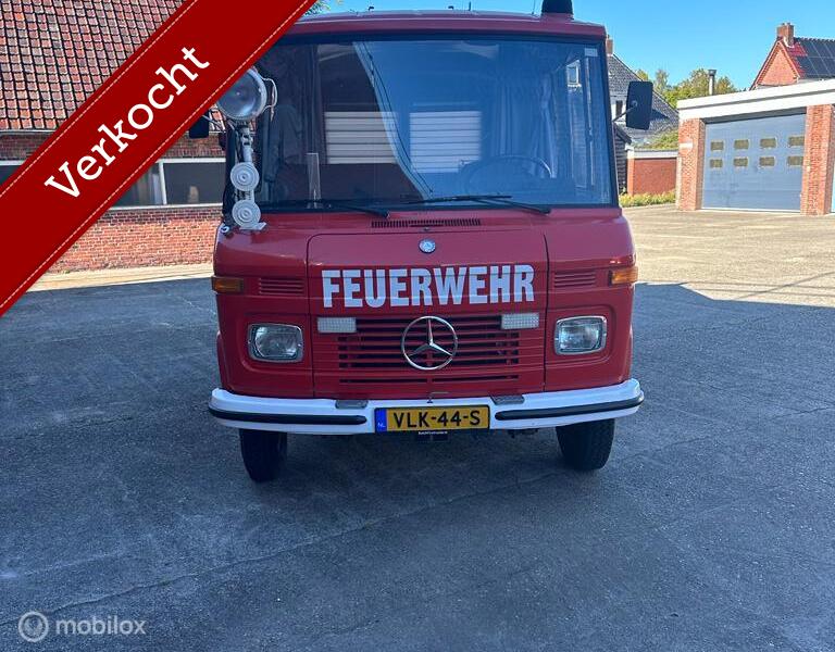 Verkocht Mercedes 409 benzine brandweer camper 1978
