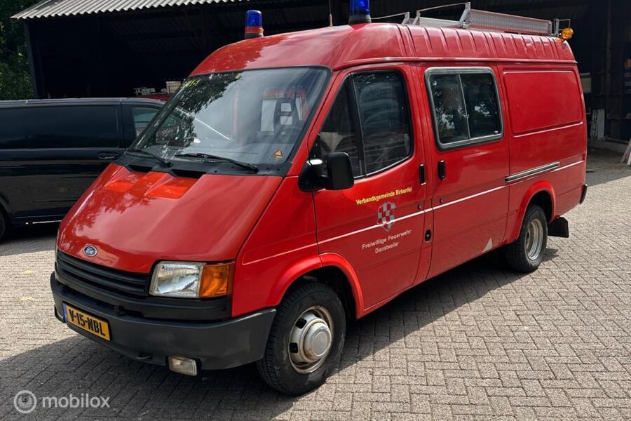 Ford Transit 1987 benzine brandweer23 D km lang en hoog