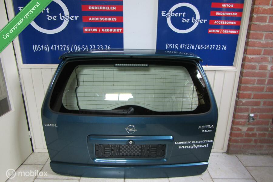 Achterklep met spoiler opel astra g station wagon 98 t/m 03