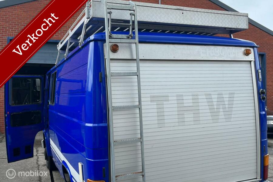 verkocht Mercedes 407 diesel 24.594 KM bouwjaar 1986