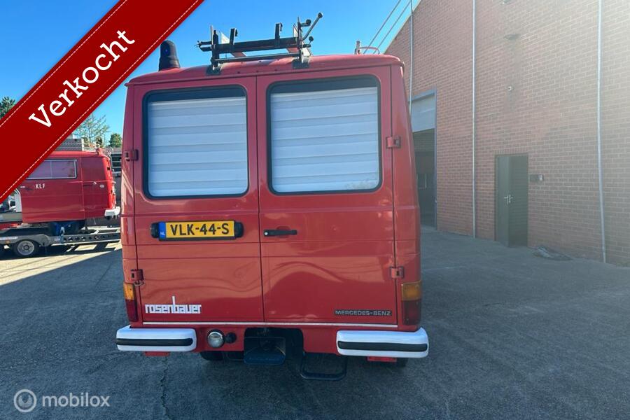 Verkocht Mercedes 409 benzine brandweer camper 1978