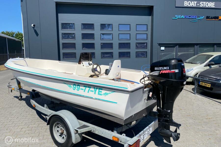 Sunliner 450 - Consoleboot - 25 pk Suzuki motor - Trailer!