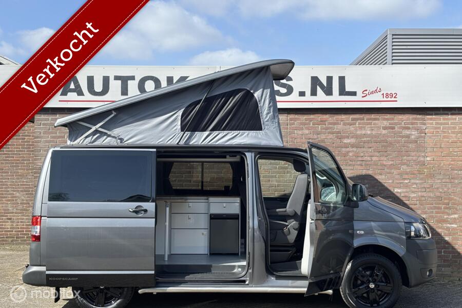 Volkswagen Transporter Buscamper 2.0TDI 140Pk Euro-5 Aut/DSG-7 Euro-5 Inbouw nieuw California-look | 4-zitpl./4-slaappl. | Slaaphefdak | NIEUWST