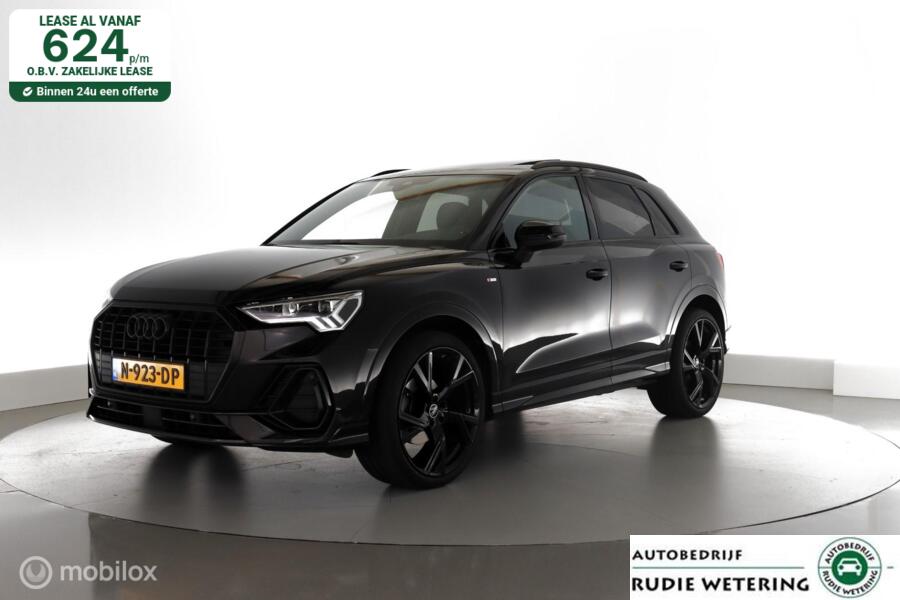 Audi Q3 35 TFSI S Line Pro Line S|black|pano|stoelverw.|leder|lmv19