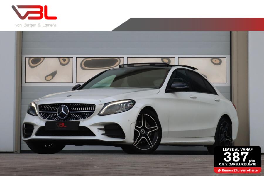 Mercedes C-klasse 180 Business Solution AMG Plus Upgrade Edition | Panoramadak | Night pakket | Apple Carplay | dodehoekdetectie |