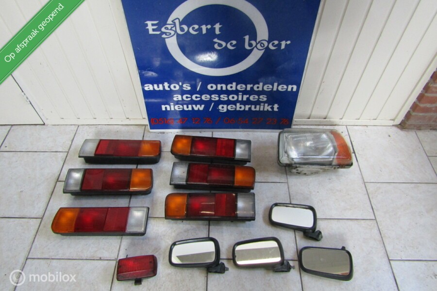Achterlichten + koplampen Ascona B, bj '75 t/m '81