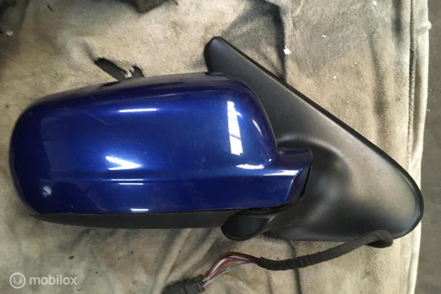 Buitenspiegel rechts blauw Seat Leon 1M ('00-'05)