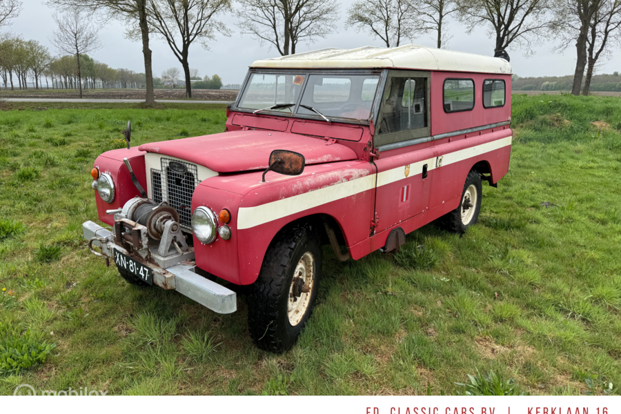Land Rover 109 BJ1968 Brandweeruitvoering met lier