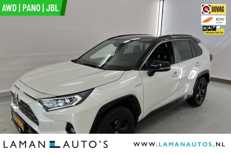 Toyota RAV4 2.5 Hybrid AWD 222pk Bi-Tone | Panoramadak Innovation Pack JBL CarPlay Halfleder ECC 18" LMV ACC 360 Camera BSM | Hybrid Voorschoten