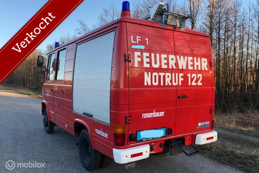 Verkocht Mercedes 508  11duizend kilometer Brandweer camper