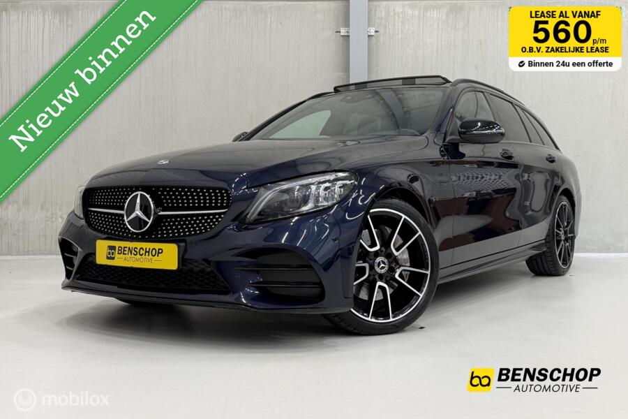 Mercedes C-klasse Estate 300 AMG Panodak Navi Leer Burmeister Carplay HUD ACC LED