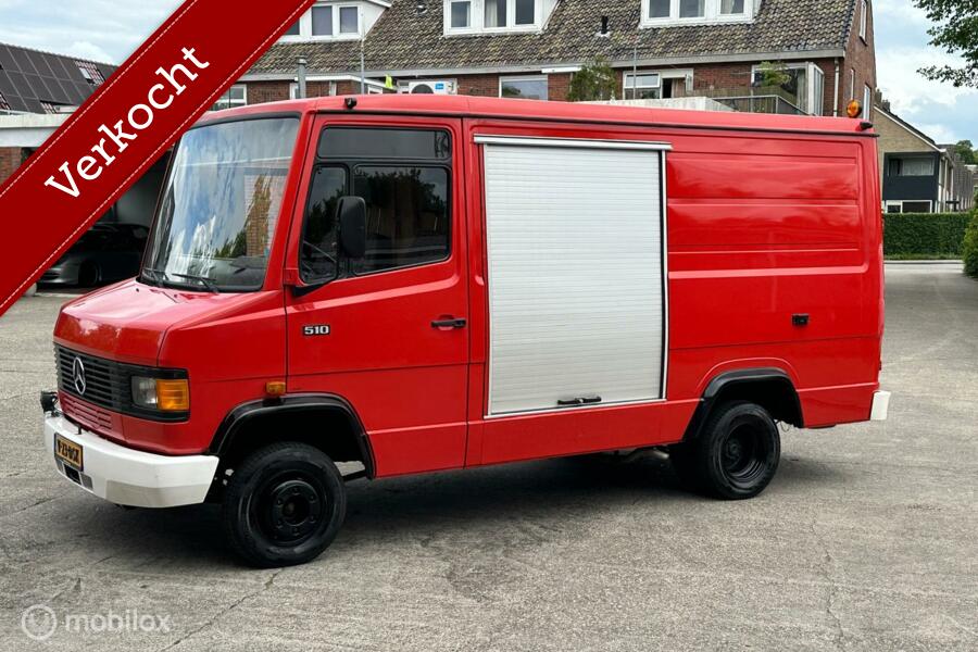 Verkocht Mercedes 510 benzine 23250 km brandweer camper 1987