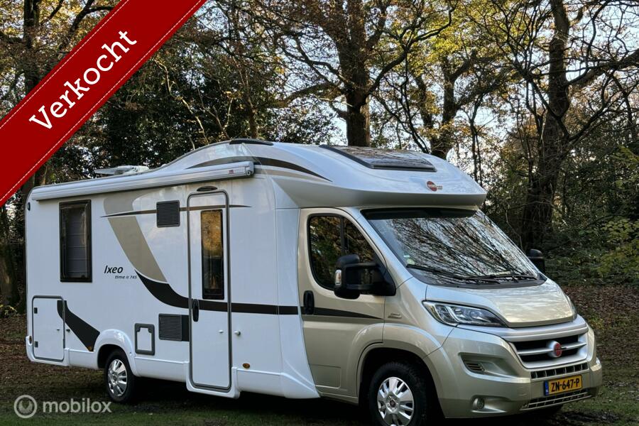 Burstner Ixeo time it 745 Fiat 2.3 130pk | Queens-bed | Elektr.hefbed | 2x Airco | Douche/ wc | TOPSTAAT
