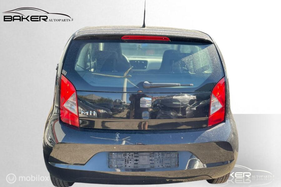 Achterbumper zwart lc9x Seat Mii ('12-'18)