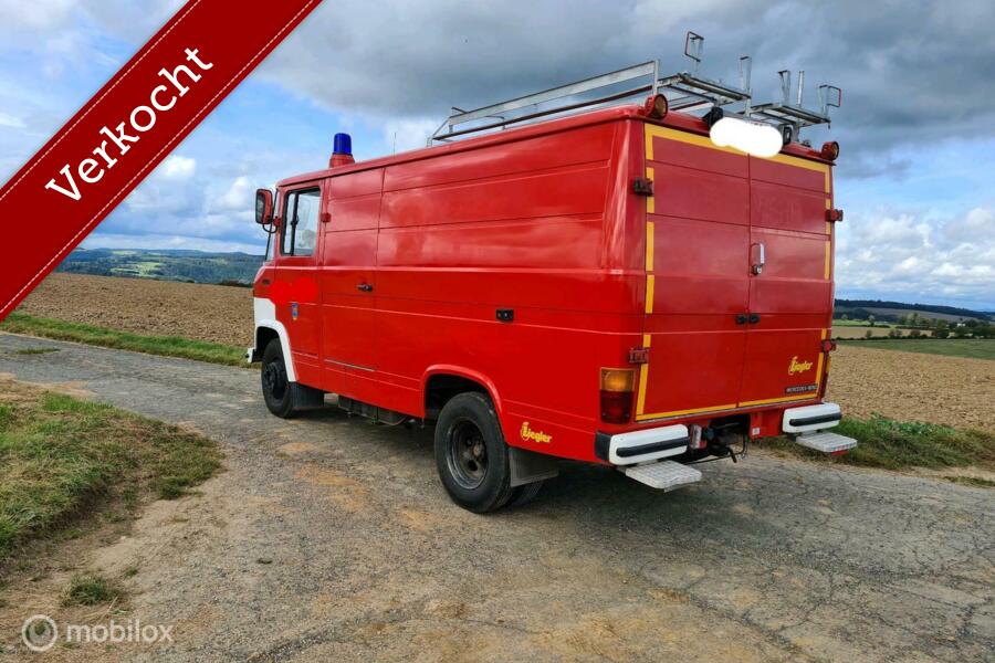 Mercedes 409 Benzine 9800 Km Camper Foodtruck Brandweer
