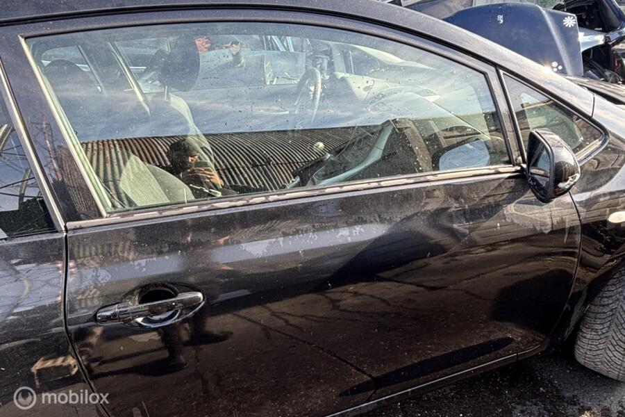 Voordeur rechts rechtsvoor zwart Toyota Auris I ('07-'12)