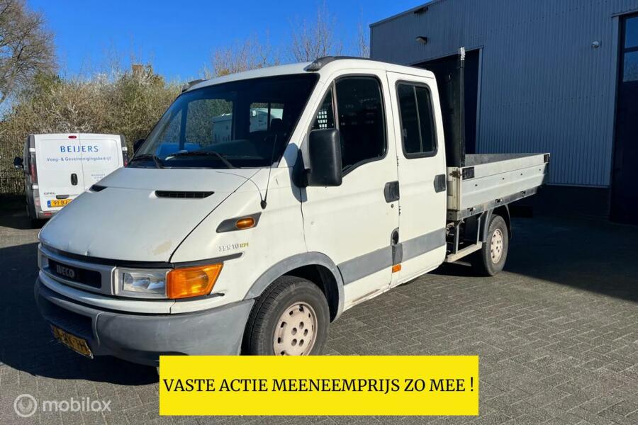 Iveco DAILY 35S 35S10SV EURO 3 DUBBELE CABINE OPEN LAADBAK, AIRCO ENZ VASTE PRIJS EXCL. BTW ZO MEE