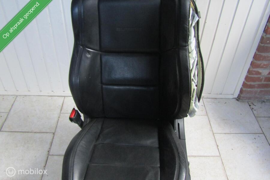 zwart lederen leer stoel jeep cherokee grand cherokee