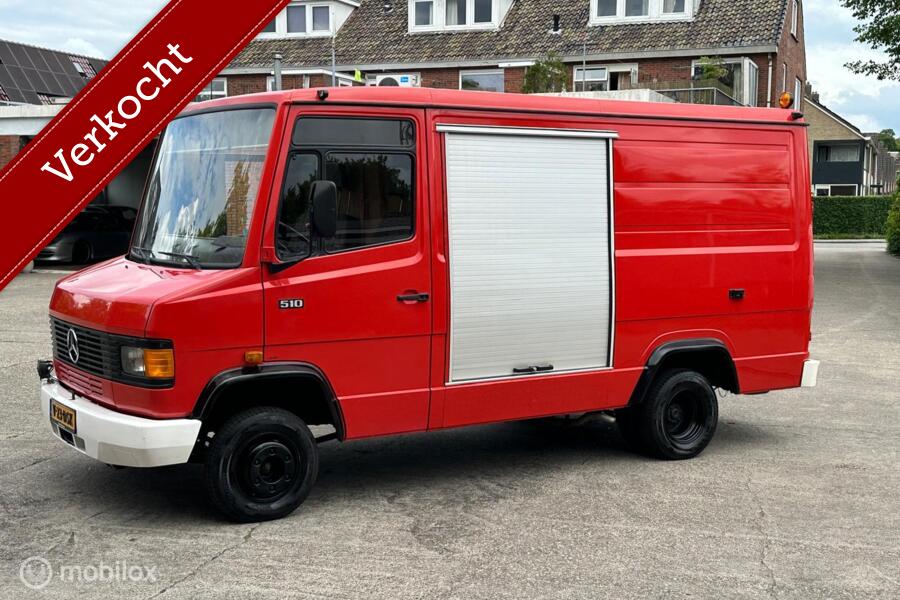 Verkocht Mercedes 510 benzine 23250 km brandweer camper 1987