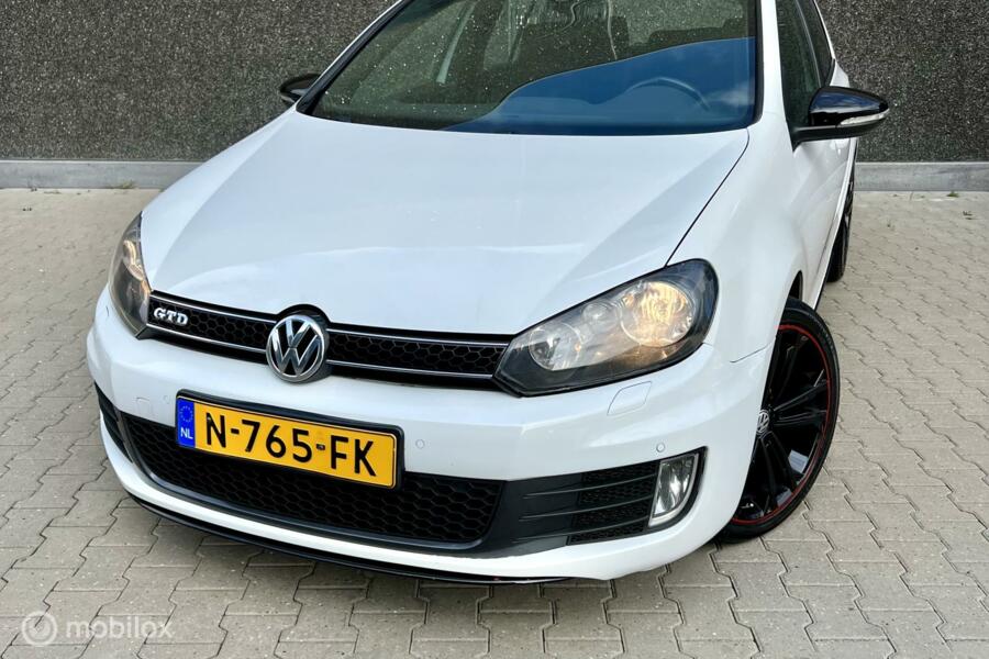 Volkswagen Golf 6 2.0 GTD DSG 5Drs Wit Pano/Clima/Cruise✔️