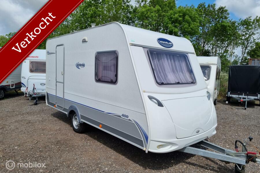 CARAVELAIR ANTARES LUXE 400 2008 VAST BED,TREINZIT,VOORTENT
