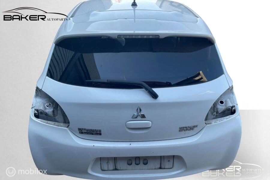 Achterklep wit w54 Mitsubishi Space Star II