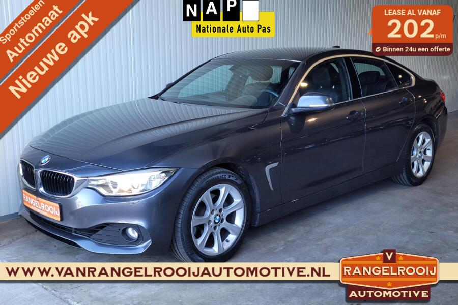 BMW 4-serie Gran Coupé 418i High Executive aut., leer, sportst., clima, zwarte hemel