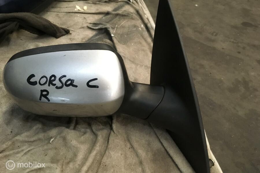 Buitenspiegel rechts grijs Opel Corsa C ('00-'06)