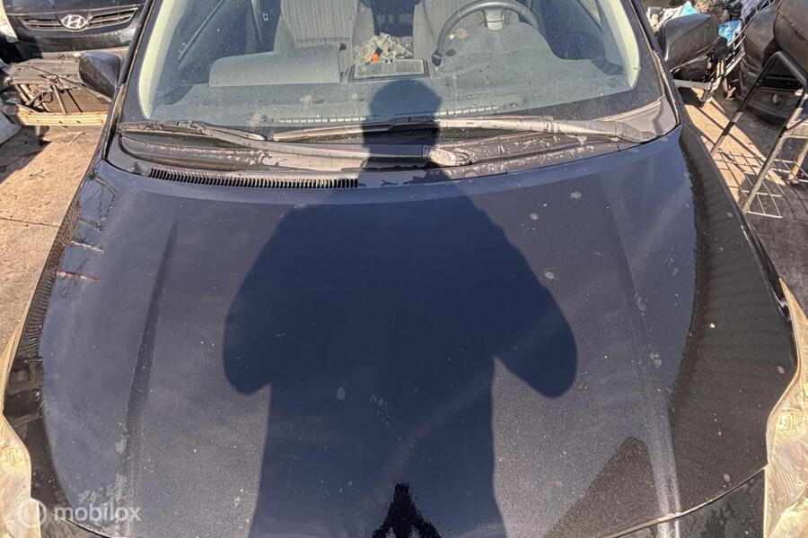 Motorkap zwart Toyota Auris I ('07-'12)