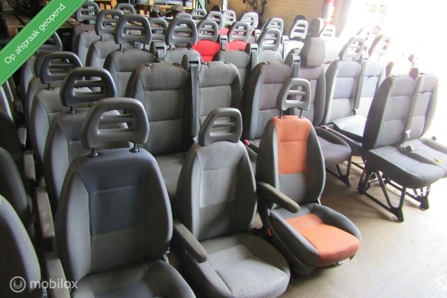 20x Stoel L + R en 30x bank ducato boxer jumper 2006 t/m nu