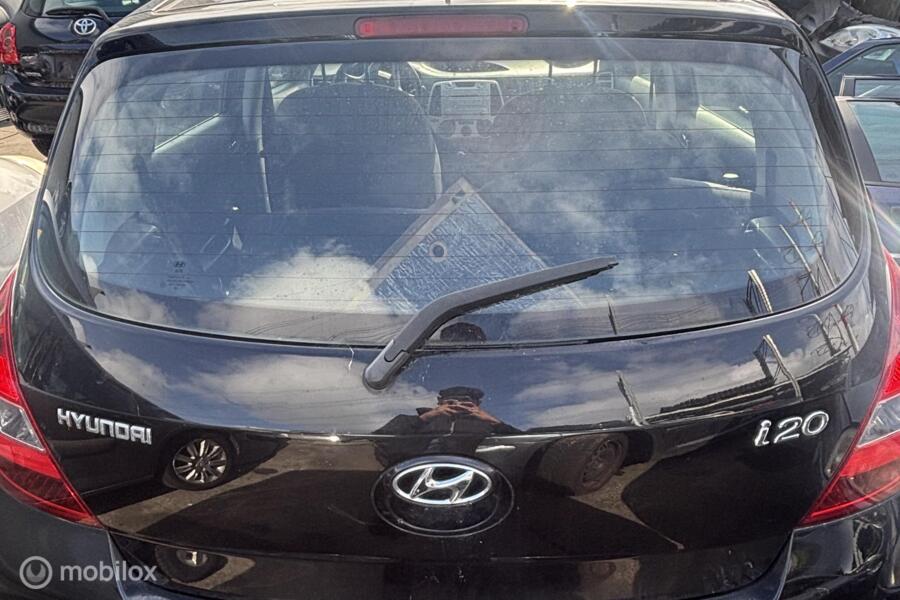 Achterklep zwart Hyundai i20 I ('08-'14)