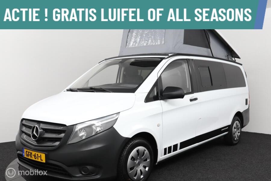 Mercedes-Benz Vito Buscamper 109 CDI Lang | Actie van 39.950,- nu voor 37.950,- Inbouw nieuw Marco Polo/ California-look | 2-Persoons | Breed-bed 140x200 | NIEUWSTAAT
