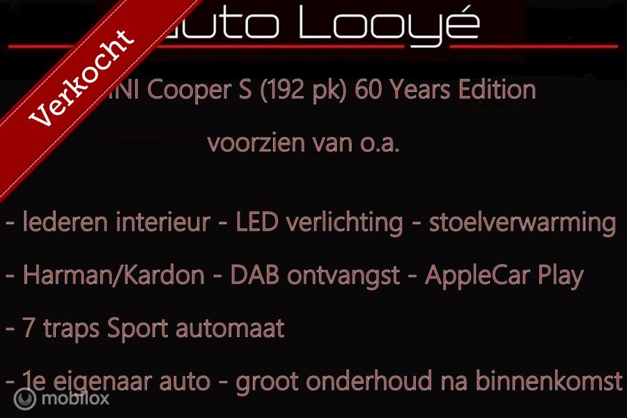 Mini Cooper S 60 Years
