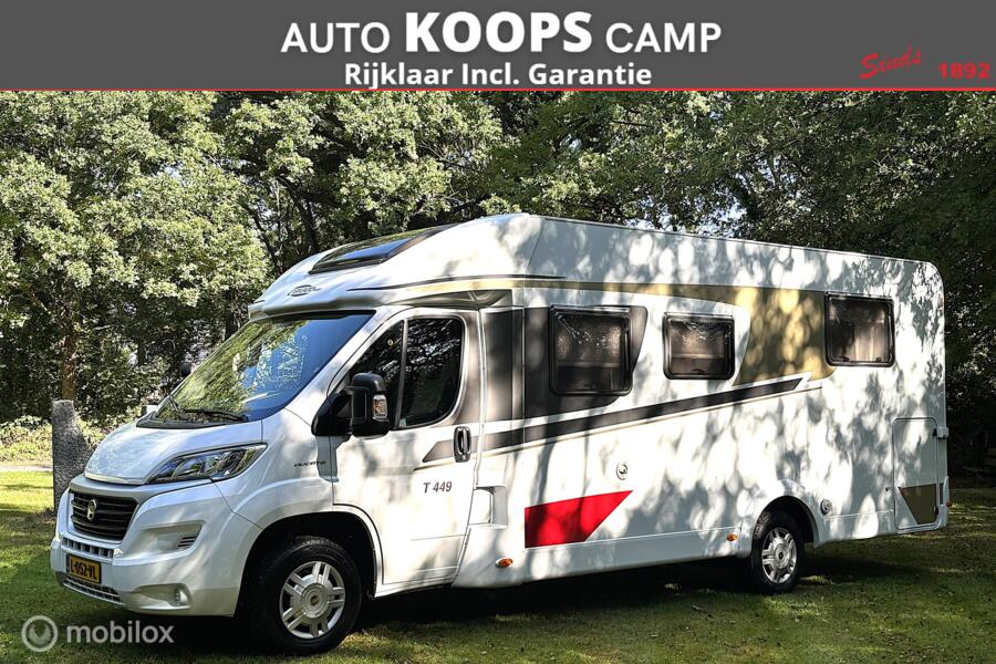 Carado / Hymer groep T 449 Fiat 2.3 131pk Euro 5 | Queensbed | Douche/ wc apart | Garage | 64dkm | TOPSTAAT