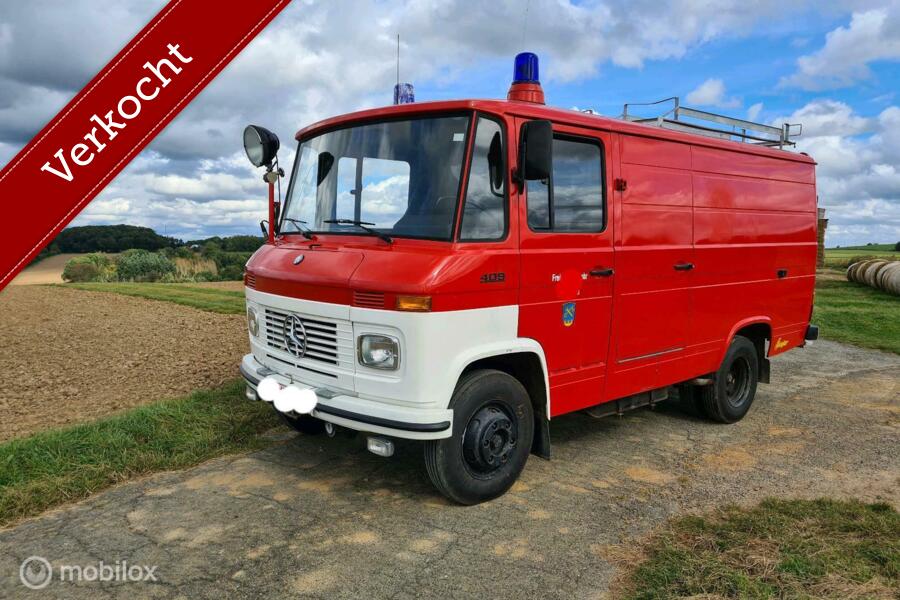 Mercedes 409 Benzine 9800 Km Camper Foodtruck Brandweer