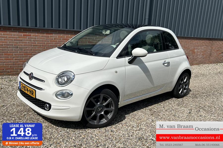 Fiat 500 1.2 Panoramadak/Lmv/Audio/Cruise