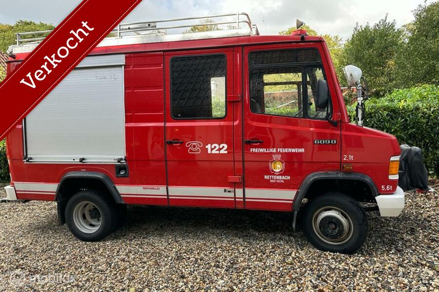 Mercedes 609 Vario 15774 Km Brandweer 1988
