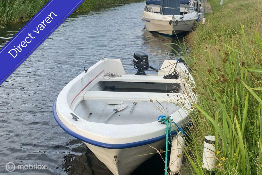 Wato 410 / Vis Toerboot / 5 pk 4takt mercury motor / Trailer