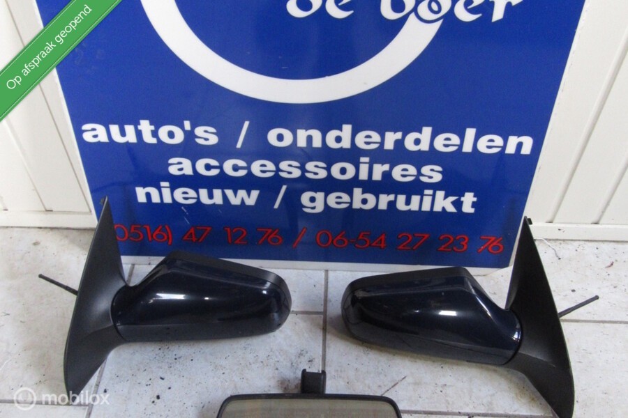 Spiegel + binnenspiegel  links en rechts Opel Astra G