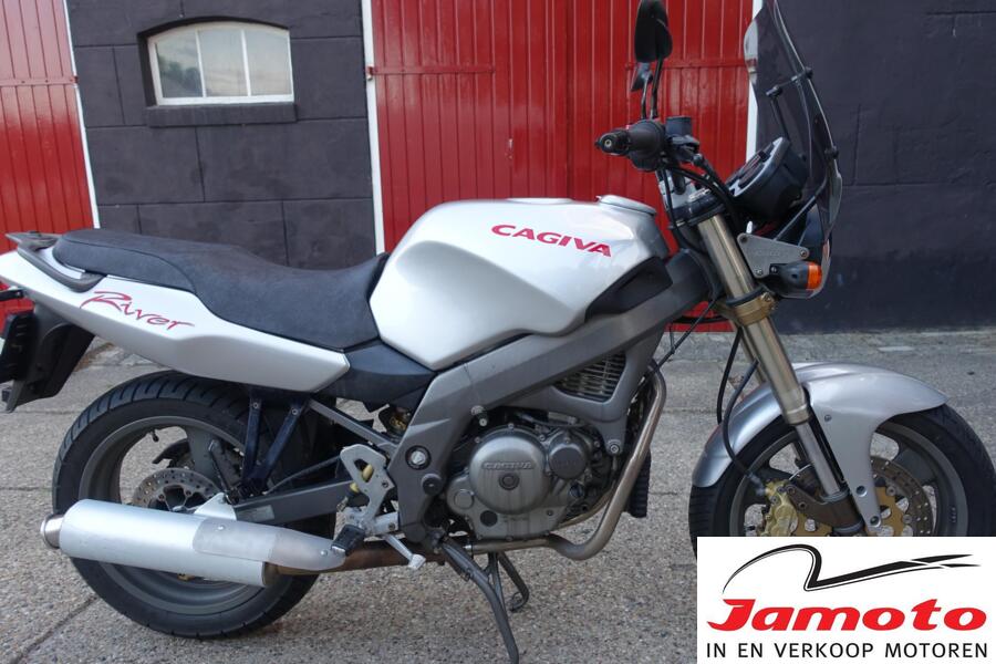 Cagiva River 500 met heel weinig kilometers