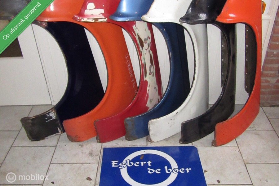 Spatbord voorscherm L+R Opel Kadett C origineel en immitatie