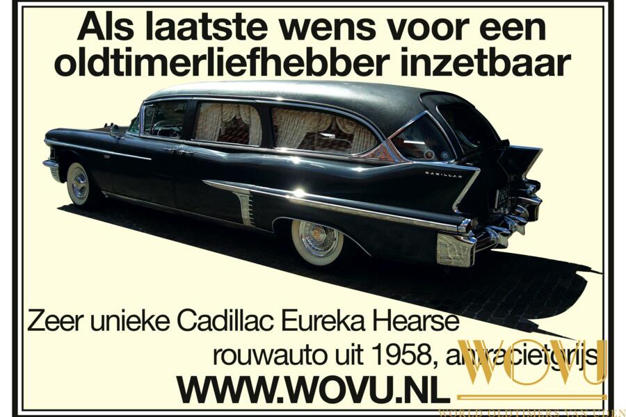 Rouwauto verhuur oldtimer Cadillac 1958