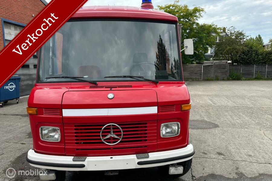 Mercedes 409 benzine Lang Hoog brandweer camper 1978