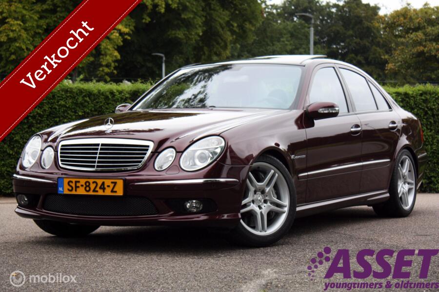 Zwitserse Mercedes E55 AMG youngtimer Designo | panoramadak