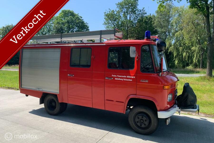 Mercedes 409 22 d KM brandweer camper  mrb vrij 1976